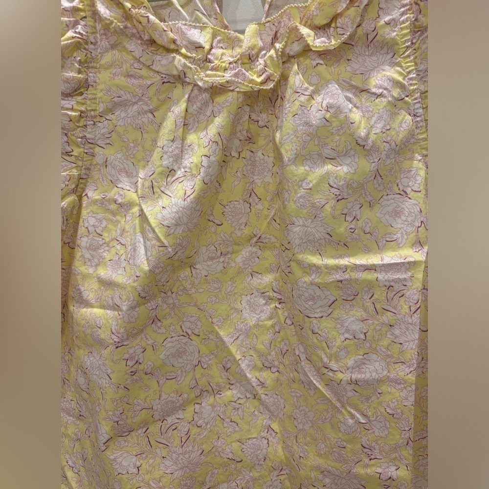 Floral J Crew Sleeveless Blouse Size Medium - Picture 5 of 7